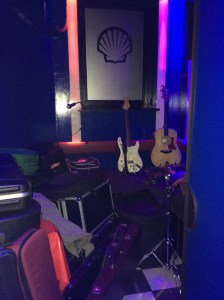 Backstage area in the Blue Shell Cologne